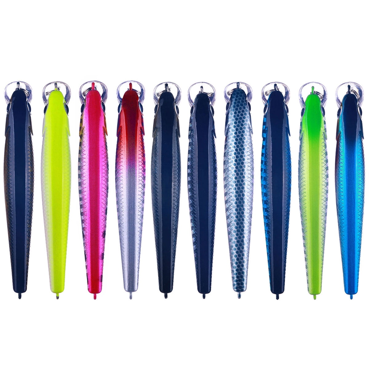 HENGJIA 20 Pack Fishing Lures Hard Baits, 3D Eyes Minnow Fishing Lures Crankbait, Swimbait Fishing Tackle Lure Kit for Freshwater/Saltwater/Topwater, Bass, Trout, Walleye, Redfish