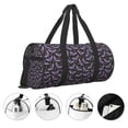 thumbnail image 3 of Easygdp Bat Purple Bolsa de Viaje, Bolsa de Mano, Bolsa de Gimnasio, Bolsa de Equipaje para Viaje, 3 of 6