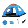 thumbnail image 2 of Tienda de campaña para 3-4 personas, fácil y rápida instalación, refugio, ligera, automática, tienda de campaña instantánea con bolsa de transporte ventanas, 2 of 8