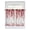 White Red, variant on Kitchen Curtains 54 Inches length, Pink Eucalyptus Leaves Window Treatment Curtain Drapes, Summer Botanical Watercolor Decorative Window Curtains for Bedroom Cafe, 52"x54", 2 Panels