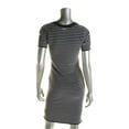 thumbnail image 2 of Michael Kors Womens Ottoman Stripe Bodycon Dress, Blue, X-Large, 2 of 3