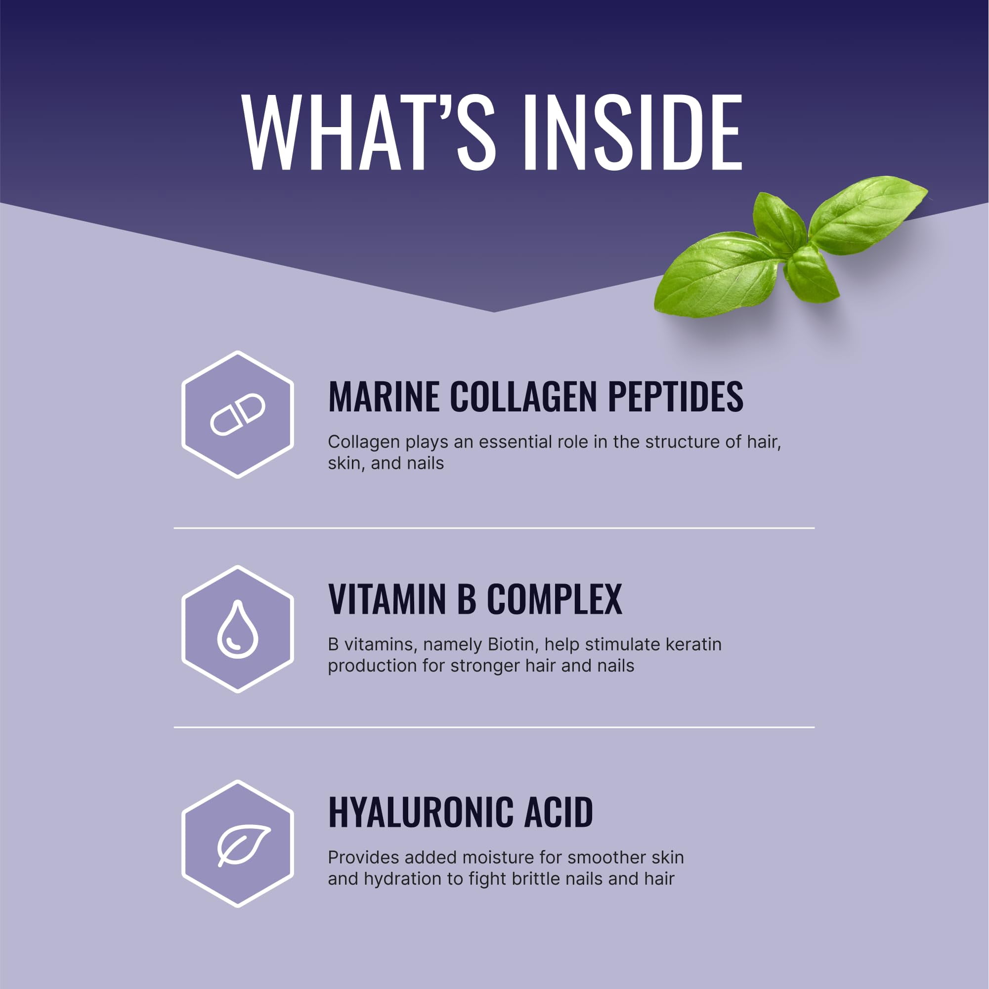 Approved Science Hair, Skin and Nails - Support Supplement - Biotin, Collagen, Vitamin B Complex, Silica, BioPerine - 60 Capsules - 1 Month Supply