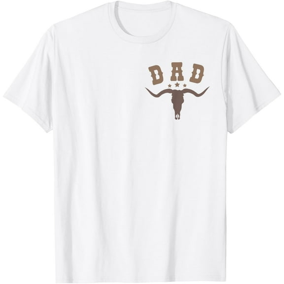 Dad Skull Second Birthday Boy Western Rodeo Family Matching T-Shirt