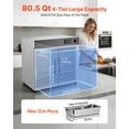 thumbnail image 2 of VEVOR Electric Hot Box Food Warmer, 4-Tier Commercial Warming Cabinet with Water Tray, Double-Door and Adjustable Shelves, Stainless Steel Food Warmer Cabinet, 2 of 9