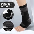 thumbnail image 4 of Foot Sleeve with Compression Wrap, Ankle Brace For Arch, Ankle Support, Running, For Sprained Foot, Tendonitis, Plantar Fasciitis, 4 of 6