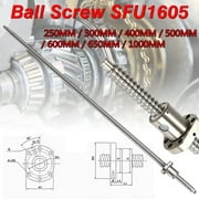 250-1000mm SFU1605 Ball Screw End Machined Ballscrew With Single Ballnut For CNC 