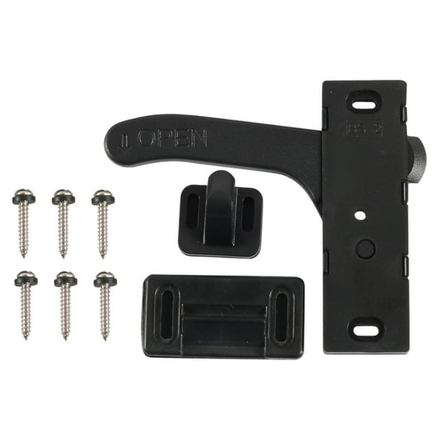 S SERENABLE RV Screen Door Latch Right Hand Handle for s, Cargo Trailer, OEM Replacement Passenger Side Door Black