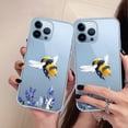 thumbnail image 2 of Lavender And Bee Pattern Anti-fall Transparent Phone Case For Iphone14ProMax/14Plus/14Pro/14, Iphone13ProMax/13MINI/13Pro/13, Iphone12ProMax/12Pro/12/12MINI, Iphone11ProMax/11Pro/11/SE2020/SE2022/XR/X, 2 of 4