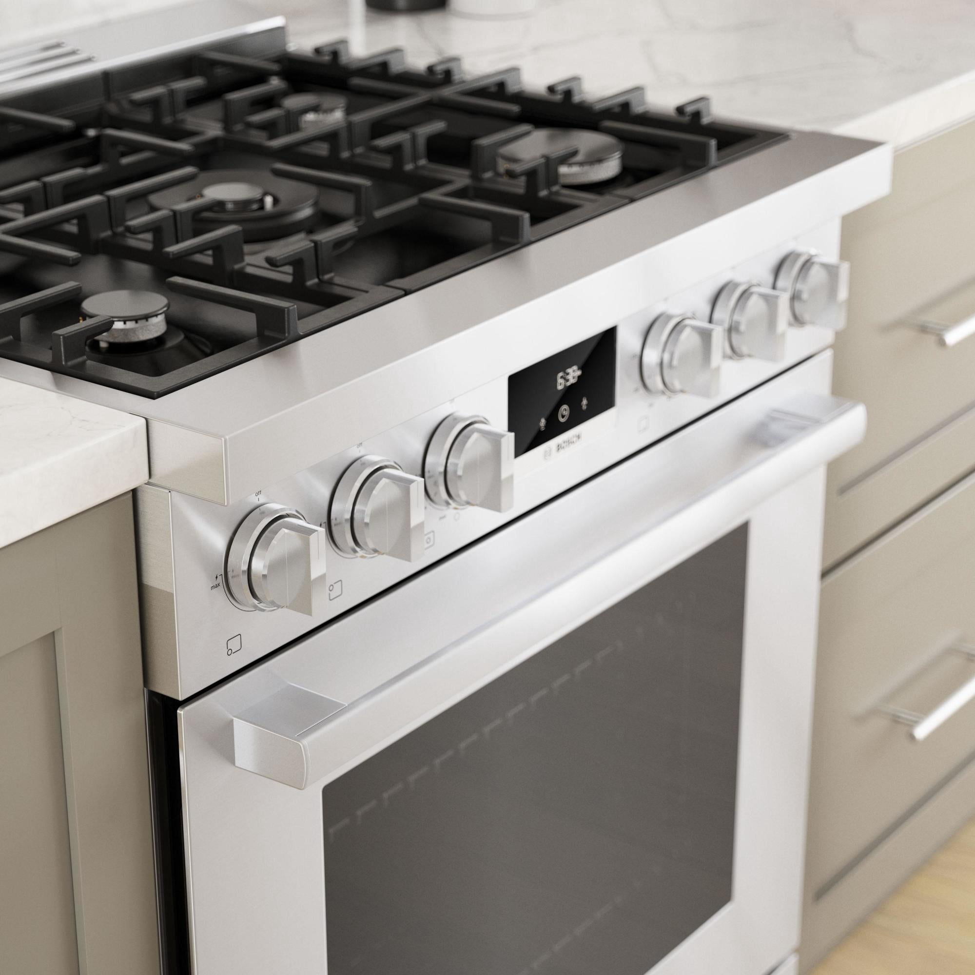 BOSCH 800 Series Gas Freestanding Range 30'' Stainless Steel HGS8055UC HGS8055UC