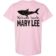 thumbnail image 3 of Inktastic Welcome Back, Mary Lee Great White Shark Grungy Text T-Shirt, 3 of 5