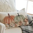 thumbnail image 3 of Boho Orange and Sage Green Pumpkin Fall Throw Pillow Cover 12x20 Inch Floral Pampas Autumn Farmhouse Cottage Decorations Lumbar Decorative Throw Pillows Cases for Home Living Room Decor, 3 of 6