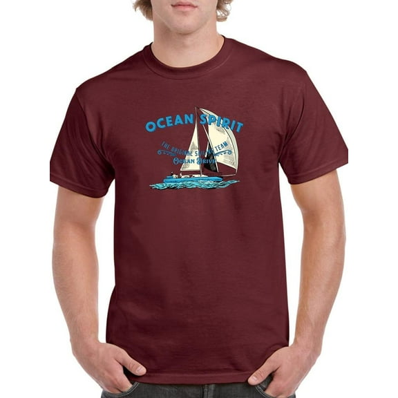 Ocean Spirit Boat T-Shirt Men -Image by Shutterstock, Male x-Large