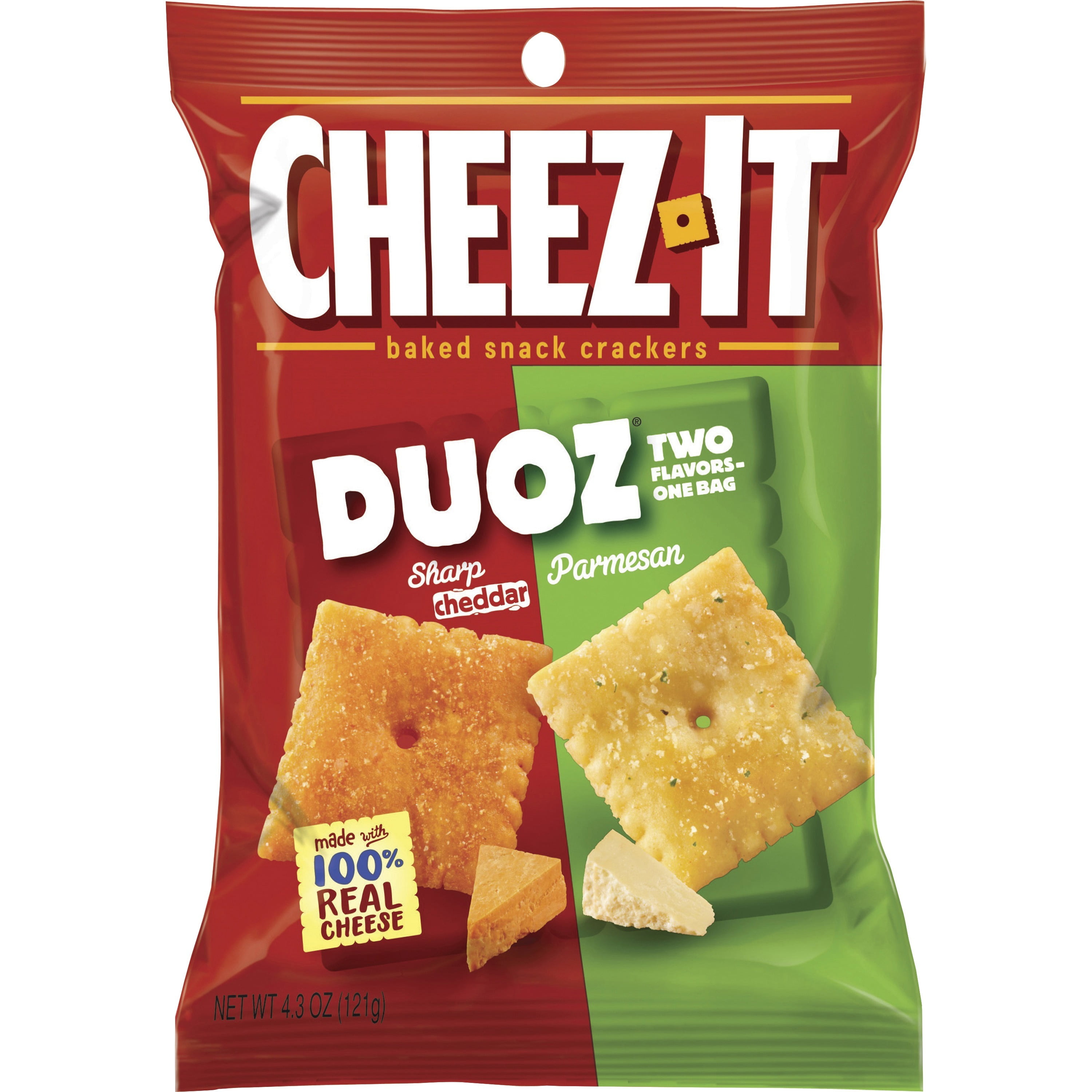 Keebler CheezIt Duoz Cheddar/Parmesan Crackers, 6 / Carton (Quantity