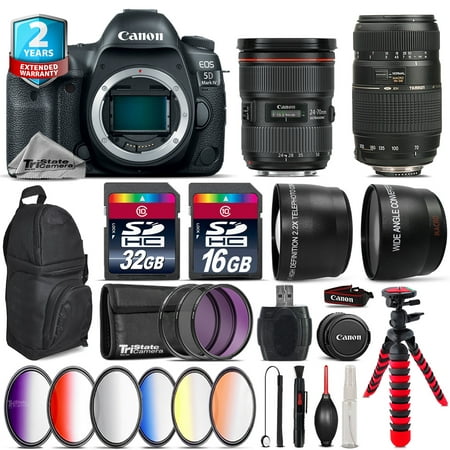 Canon EOS 5D Mark IV + 24-70mm f/2.8L II + Tamron 70-300mm + Backpack - 48GB