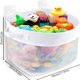 thumbnail image 4 of Red/bolsa/organizador para guardar juguetes de baño - Con ventosas - Sin desorden - Fácil de limpiar - Blanco, 4 of 6