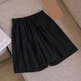 thumbnail image 3 of Women’S Shorts Summer Thin Breathable Casual Medium Pants Wide Leg Loose Shorts Sweat Shorts Women Black XL, 3 of 3