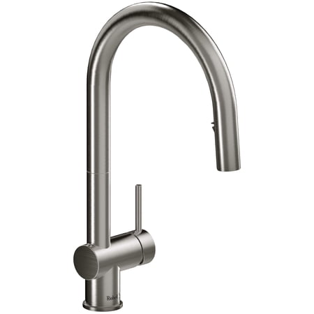 Riobel Az201 Azure 1.5 GPM Single Hole Pull Down Kitchen Faucet - Stainless Steel