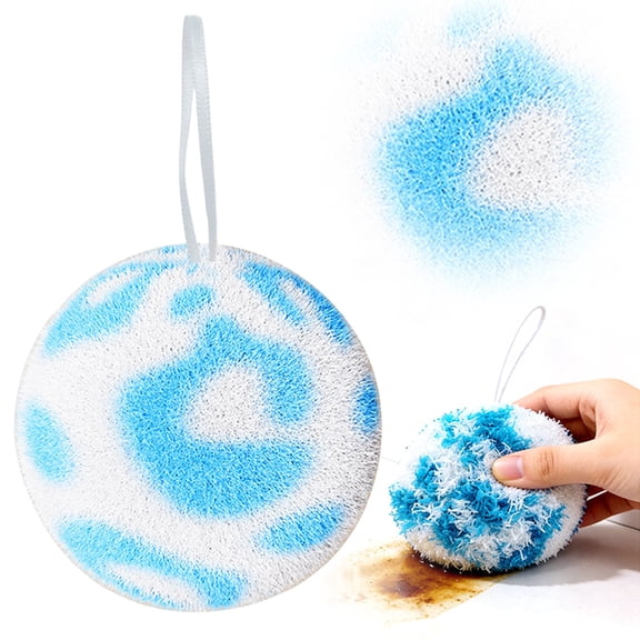 Reusable Kitchen Scrubber Ball, Multi-Purpose Dish & Pot Scrubber with Hanging Loop, Deep Cleaning Scrub Pad for Cookware, Sink, Tile, Bathroom & Household Cleaning