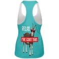 thumbnail image 2 of Relax I've Goat Got This All Over Womens Work Out Tank Top Multi LG, 2 of 2