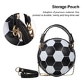 thumbnail image 4 of KAKOWELY Adorable bolso bandolera redondo con diseño de fútbol para mujer, 4 of 5