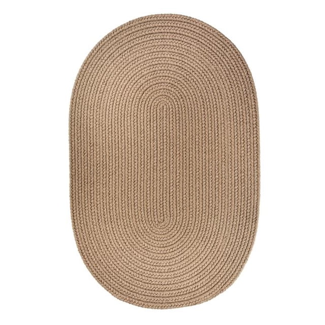 Rhody Rug S026R072X072 Solid 6' Round Rug Dark Taupe