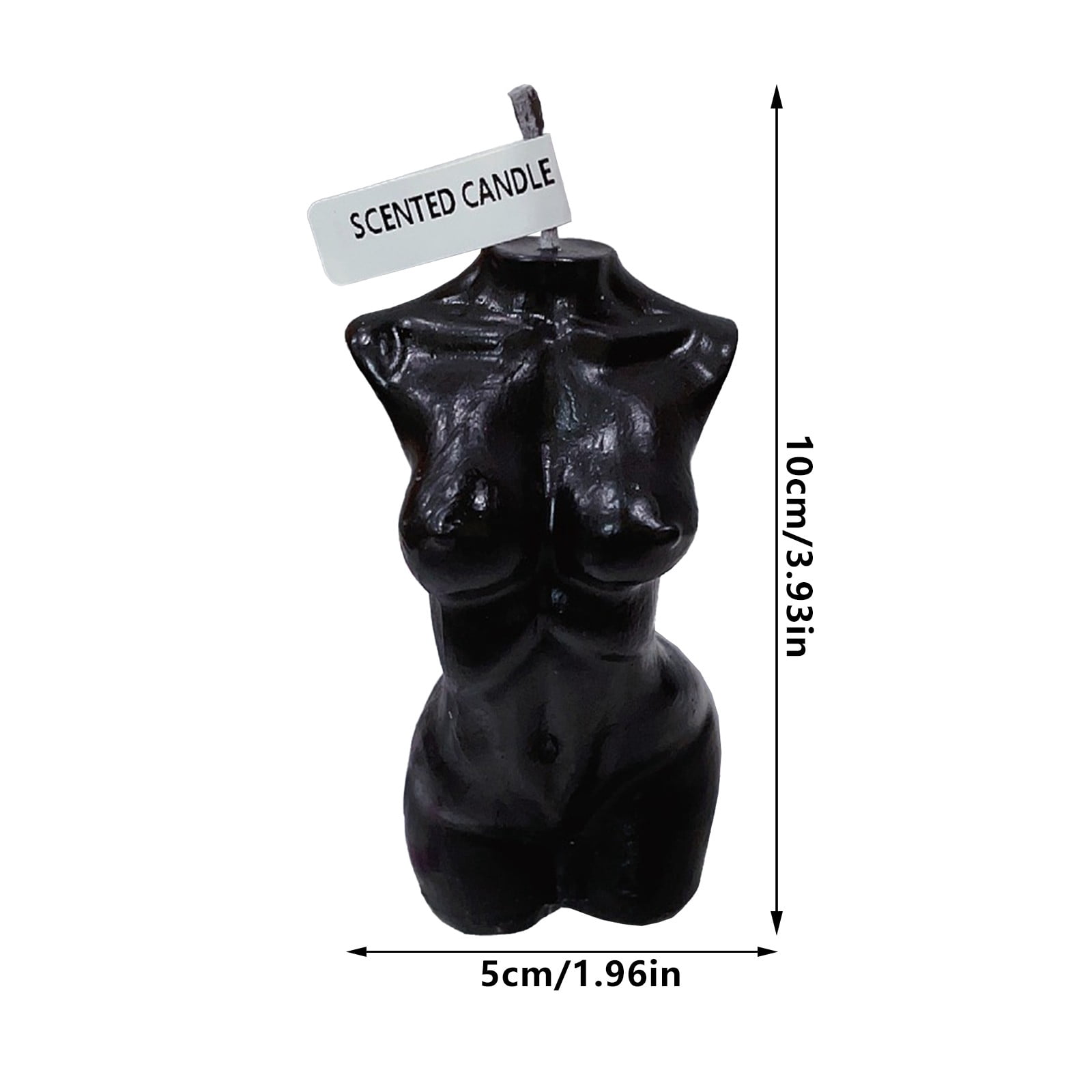 Luxicdy Body Shaped Candle, Female Body Candle Woman Candles for Living Room Bedroom Bathroom Home Table Aesthetic Decoration Christmas, Soy Wax Scented Candle Scented(Black)