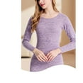 thumbnail image 4 of FAIWAD 2 Piece Sets for Women Long Sleeve Fleece Lined Top and High Waisted Stretch Pants Winter Thermal Set, 4 of 7