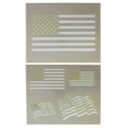 thumbnail image 2 of Mylar 2 Pieces of 14 Mil 8" X 10" Us Flag Stencils- Painting /Crafts/ Templates, 2 of 3