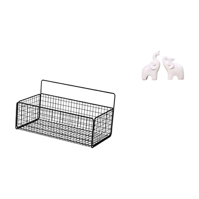 Estantes Flotantes De Alambre De Metal Y Esculturas De Elefantes Para Decorar La Cocina, El Baño, La Sala De Estar, La Entrada, La Oficina, El Dormitorio Y El Hogar.