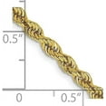 thumbnail image 4 of Avariah Diamonds Solid 14K Yellow Gold 3.2mm Regular Rope with Lobster Lock Chain - 22", 4 of 8