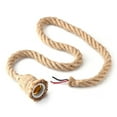 thumbnail image 4 of Base De Lámpara Colgante De Cuerda De Cáñamo, Cable De Luz Colgante, Juego De Enchufe De Luz Colgante Industrial Vintage Para E27 Sin Bombilla, 4 of 8