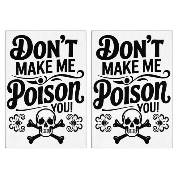 2 Pcs Funny Kitchen Towels,Funny Kitchen Quirky Patterns Microfiber Dish Towels,Kitchen Tea Towels,Kitchen Towel Set (18" X 26")
