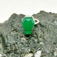 thumbnail image 4 of Green Onyx Natural Gemstone Coffin Ring, Solid 925 Sterling Silver, Proposal Ring, Unique Gifts For Men Women, Best Friend Gifts, Metaphysical Daughter Son Victorian Ring (green-onyx, Size 7), 4 of 9