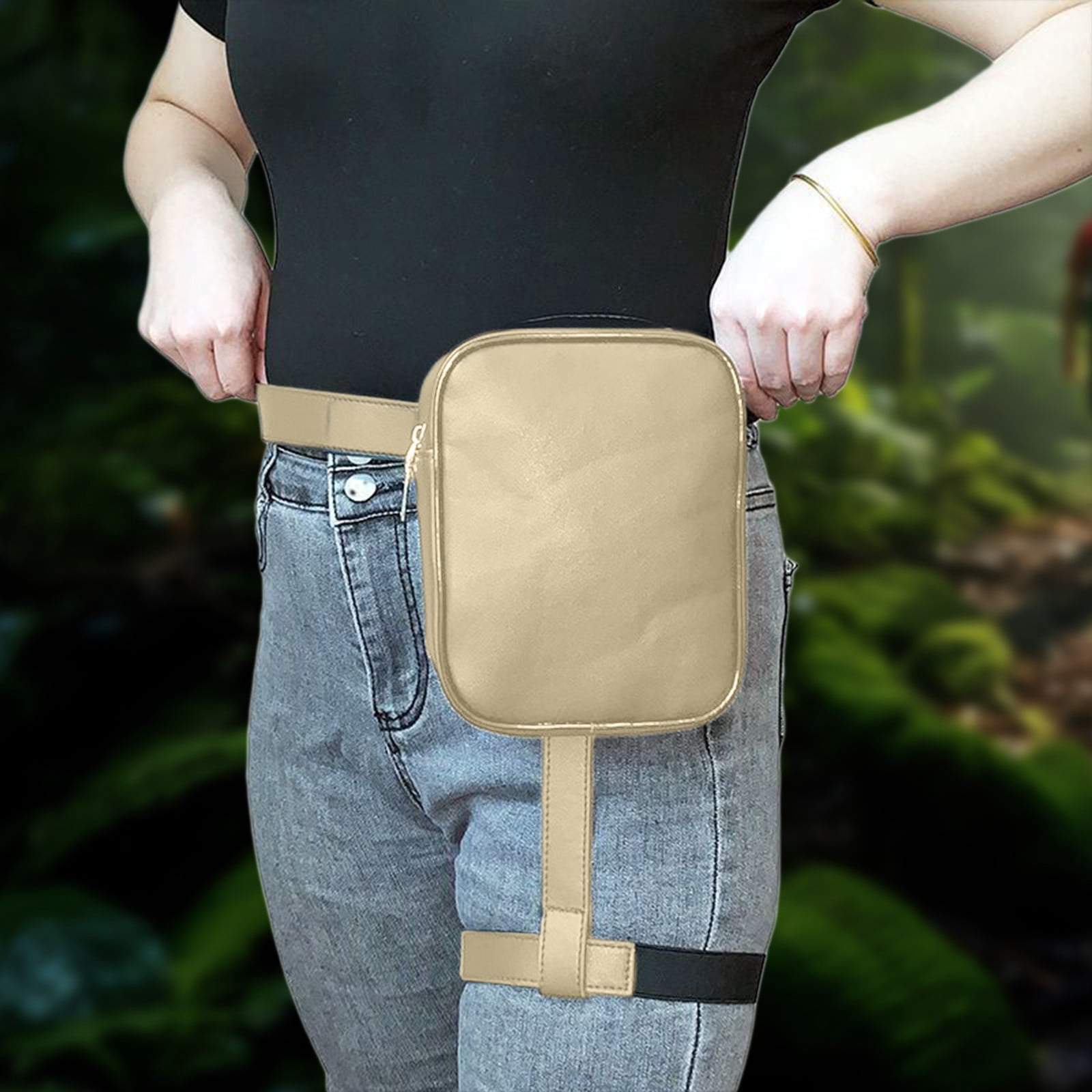 TaTaai 1Pcs Motorcycle Leg Bag, Drop Leg Bag, Hiking Multi-Pocket Waist Fanny Pack, Thigh Pouch Outdoor Motorcycle Riding Hiking Waist Fanny Pack Travel Bags