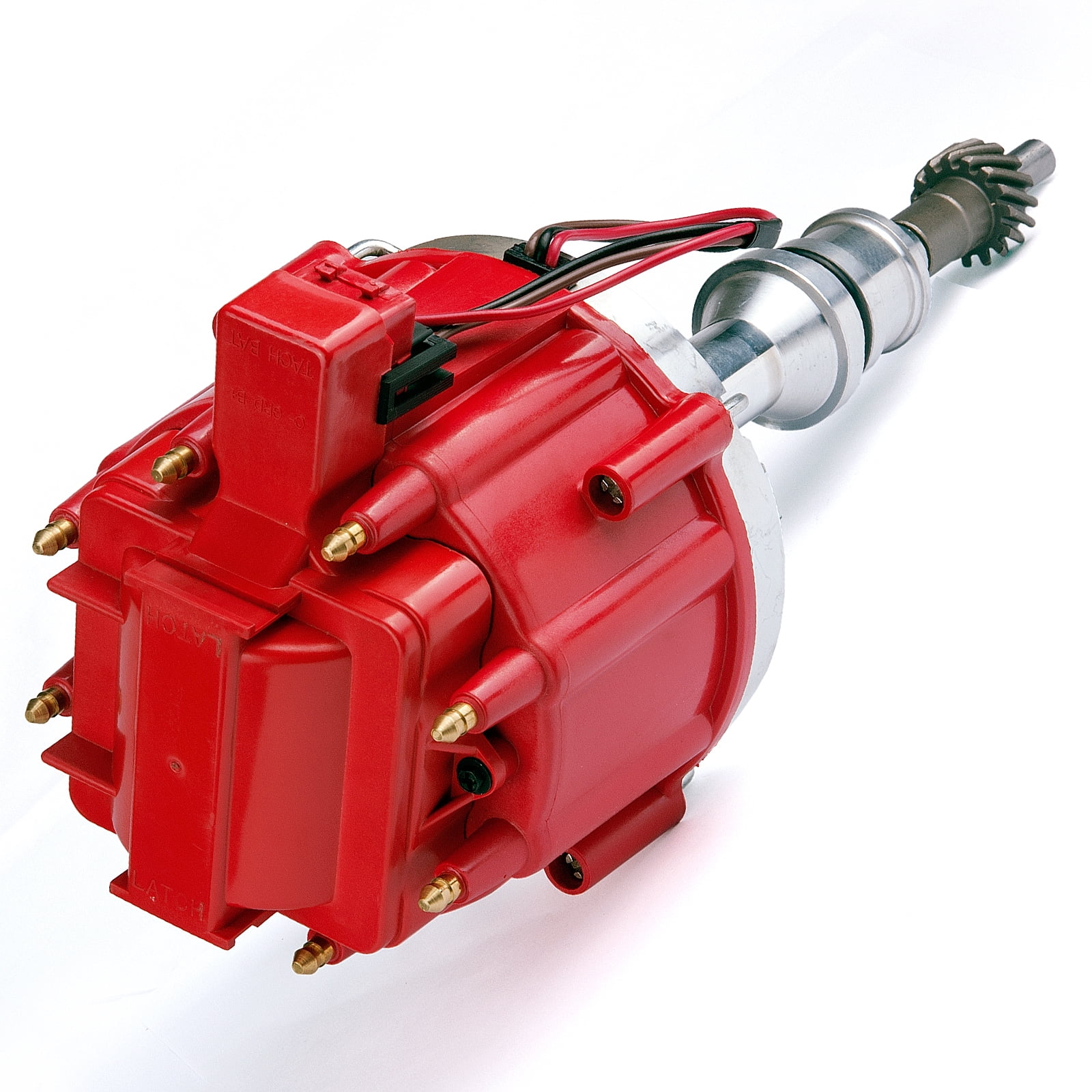 Compatible Ignition HEI Red Cap Distributor with 65K Volt Coil 1030213 PE330U for SBF Ford Small Block 260 289 302