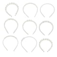 thumbnail image 4 of relayinert Bandeau Perle Exquise Réglable Résistant à l'Usure Accessoires de Coiffure Chic Universel Cadeaux de la Saint-Valentin Diadèmes pour Femmes 3 Grandes Perles, 4 of 8