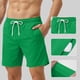 thumbnail image 2 of Mens Pantalones Cortos de Cintura Elástica con Bolsillos Secado Rápido Multi Bolsillo Pantalones de Baño para Hombres, Pantalones de Playa Transpirables con Cordón, 2 of 5