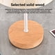 thumbnail image 4 of Lámpara de Escritorio LED de 3 W, Lámpara de Mesa de Madera Alimentada por USB, Lámpara de Noche LED Portátil con Pantalla Plisada, Sensor Táctil de 3 Colores, 4 of 5