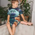 thumbnail image 4 of Zufioo Ensemble de Pyjama à Manches Courtes pour Garçons et Filles avec Imprimé Trolls Band Together, Shorts Élastiques, Haut à Col Rond, Ensemble de Pyjama Deux Pièces, Convient à la Maison et au Sport-4X-Grand, 4 of 6