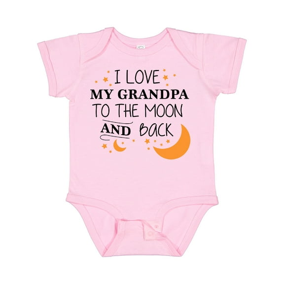 Inktastic I Love My Grandpa to the Moon and Back Boys or Girls Baby Bodysuit