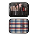 thumbnail image 2 of Iauyy 3 Piece Large Portable Hanging Toiletry Bags for Travel,Foldable Makeup Organizer with Multiple Compartments for Men&Women，Minimalist Check Pattern, 2 of 9