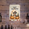 thumbnail image 3 of Happy Halloween Miniature American Shepherd Witches Hat Pumpkin Carving Vertical Metal Aluminum Sign MAS Dog Lover Gifts Wall Art Home Decor - 02019, 3 of 5