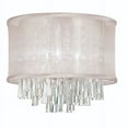 thumbnail image 3 of Dainolite 4 Light Crystal Flush Mount - Polished Chrome, 3 of 4