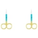 thumbnail image 3 of Tijeras para cejas Seitruly 2Conjunto acero inoxidable azul dorado, 3 of 6