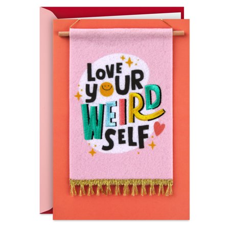 Hallmark Funny Valentine's Day Card With Removable Banner (Love Your Weird Self)