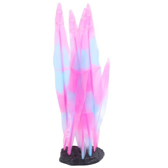 OFFIGAM Silicone Aquarium Decor Ornaments with Night Glow Effect, Chic Fish Tank Decoration, 1 Set