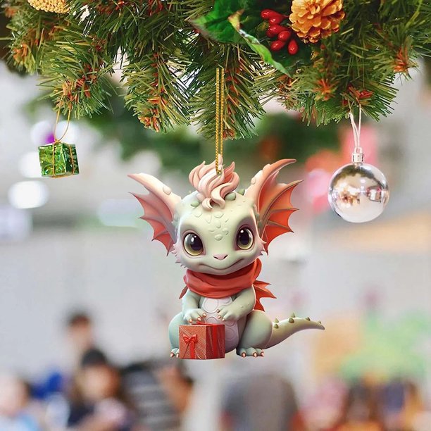 Decoración navideña 2D, colgante creativo para árbol de Navidad, decoración interior, regalo para el hogar