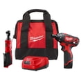 thumbnail image 1 of Kit combinado de trinquete y destornillador inalámbricos Milwaukee M12 12 V, iones de litio, 1 of 1