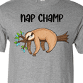 thumbnail image 4 of Inktastic Nap Champ Cute Sleeping Sloth T-Shirt, 4 of 5