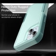 thumbnail image 4 of JETech Case for iPhone 15 6.1-Inch, Heavy Duty Dual-Layer Rugged Protection, Shockproof Protective Tough Phone Cover with Matte Back (Mint Green), 4 of 6